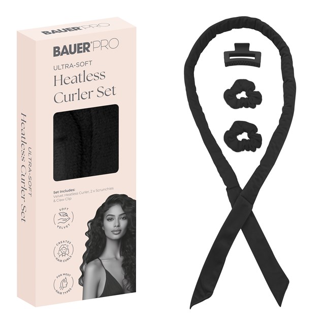 Bauer Soft Heatless Curler Set - Black Bauer Soft Heatless Curler Set - Black