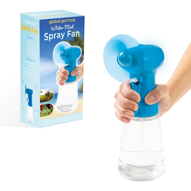 Handheld Water Mist Spray Fan - Blue Handheld Water Mist Spray Fan - Blue