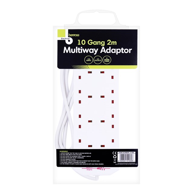 10 Way 2M Surge Protected Extension Lead - 13A 10 Way 2M Surge Protected Extension Lead - 13A