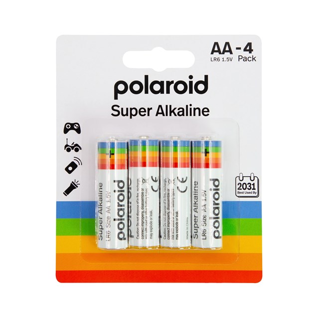 4PK AA Polaroid Alkaline Battery 4PK AA Polaroid Alkaline Battery