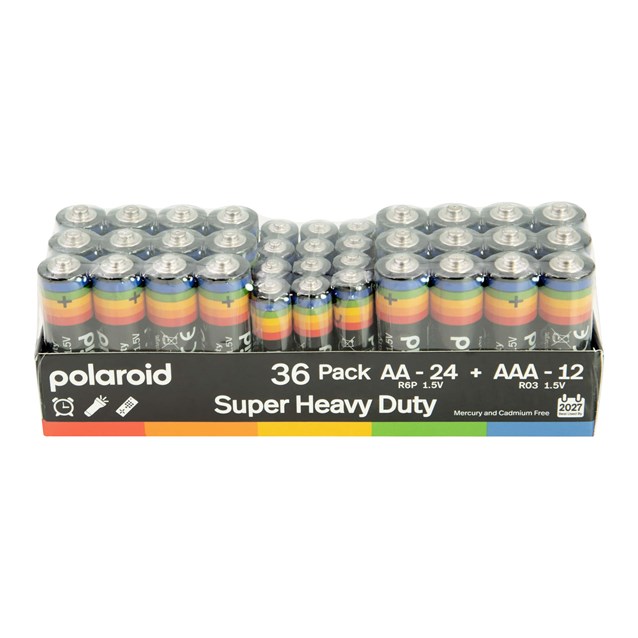 36 Mega Pk-24AA.12AAA Polaroid Heavy Duty Battery 36 Mega Pk-24AA.12AAA Polaroid Heavy Duty Battery