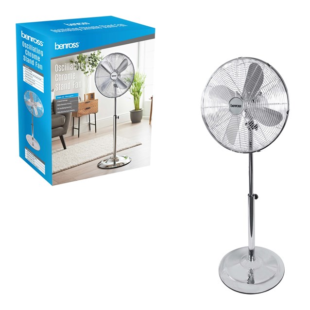 16" Chrome Stand Fan 16" Chrome Stand Fan
