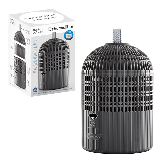 T+O 950ml refillable Dehumidifier - Charcoal Grey T+O 950ml refillable Dehumidifier - Charcoal Grey