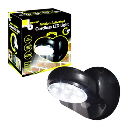 Motion Activated LED Light - Black