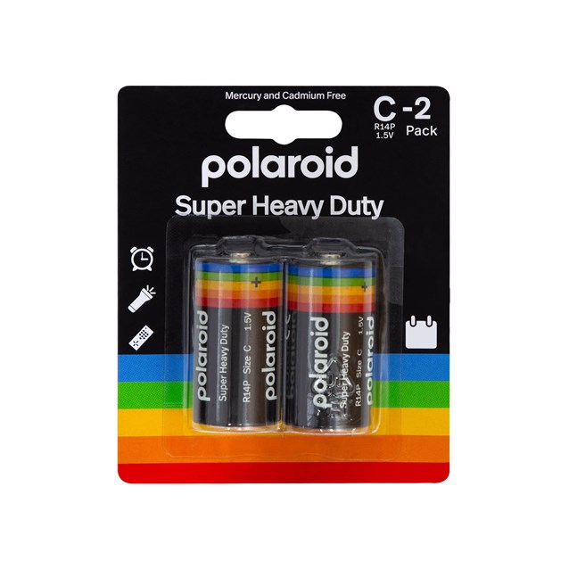 2Pk C Size Polaroid Heavy Duty Battery 2Pk C Size Polaroid Heavy Duty Battery