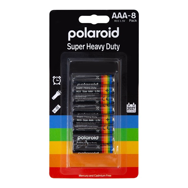 8pk AAA Polaroid Heavy Duty Battery 8pk AAA Polaroid Heavy Duty Battery