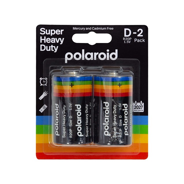 2Pk D Size Polaroid Heavy Duty Battery 2Pk D Size Polaroid Heavy Duty Battery