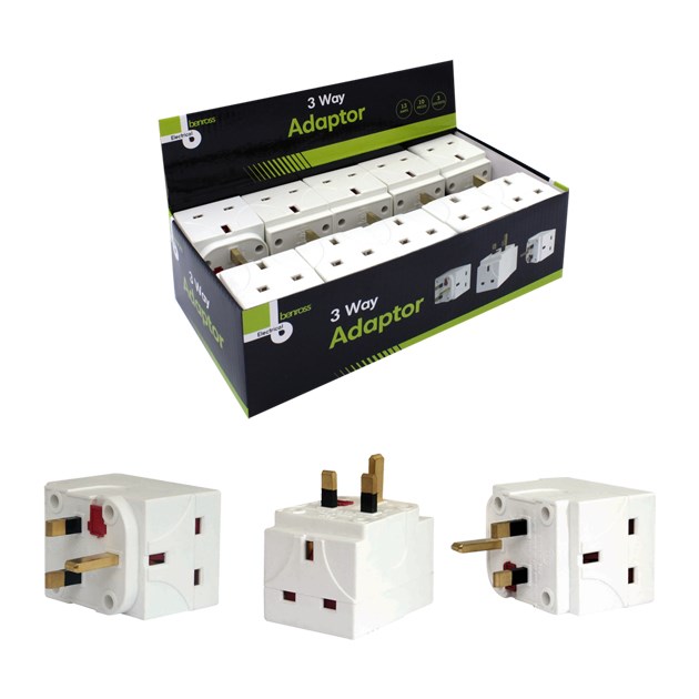 3 Way Adaptor - 13A 3 Way Adaptor - 13A