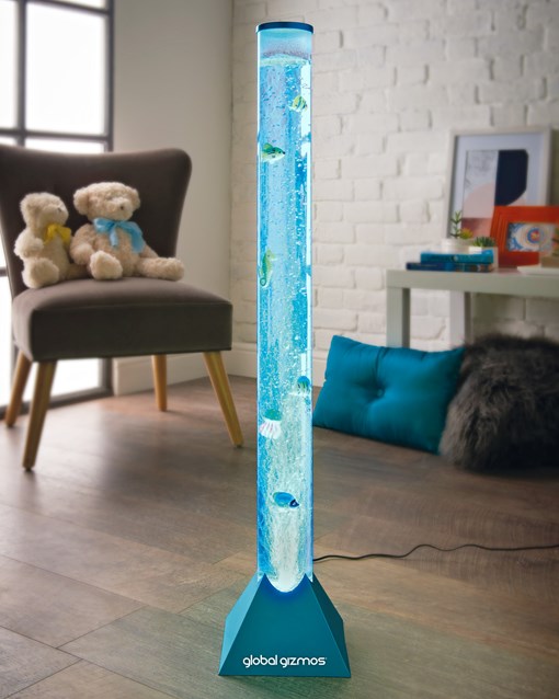 90cm Fish Water Bubble Lamp - Blue - Brown Box 90cm Fish Water Bubble Lamp - Blue - Brown Box