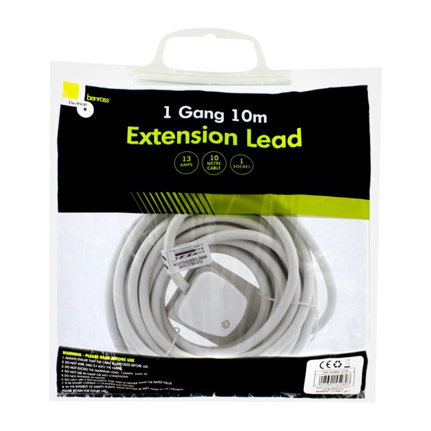 1 Way 10M Extension Lead - 13A 1 Way 10M Extension Lead - 13A