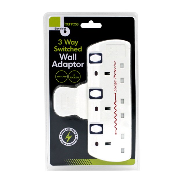 3 Way Switched Wall Adaptor With Surge Protection 3 Way Switched Wall Adaptor With Surge Protection