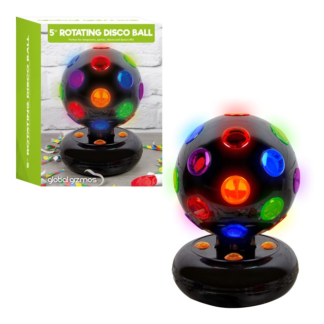 5" LED Disco Ball - Black 5" LED Disco Ball - Black