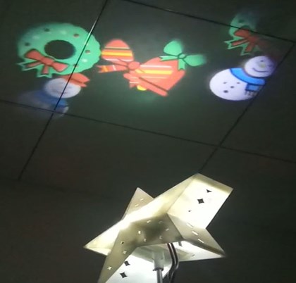 Tree Topper Rotating Christmas Pattern LED Project