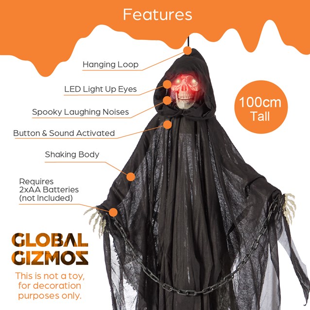 100CM Hanging Animated Ghoul 100CM Hanging Animated Ghoul