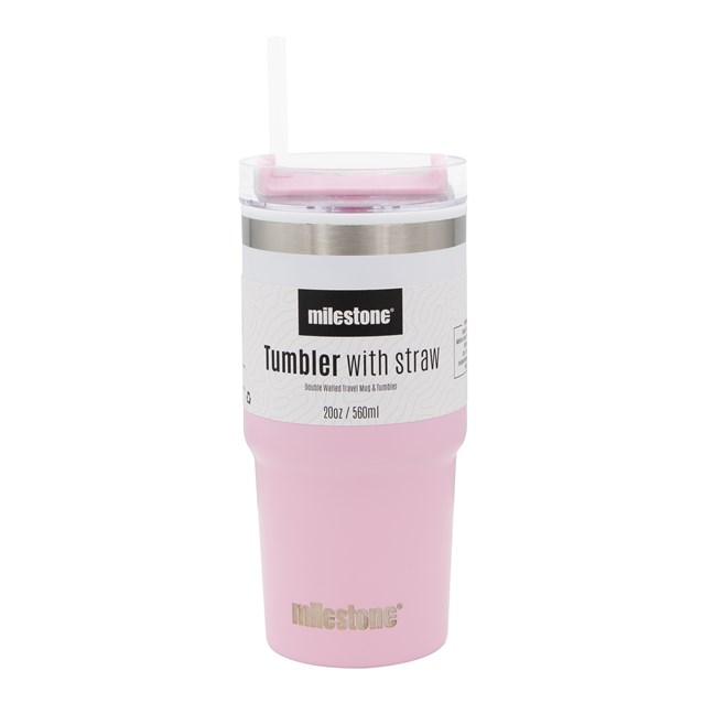 20oz Travel Mug with Straw - Gradient Pink 20oz Travel Mug with Straw - Gradient Pink
