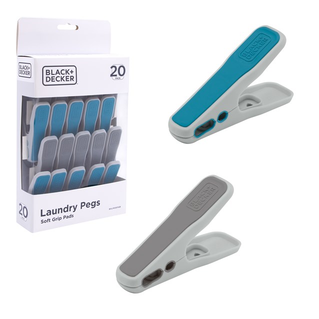 B+D 20pk Pegs - Aqua & Moon Grey B+D 20pk Pegs - Aqua & Moon Grey