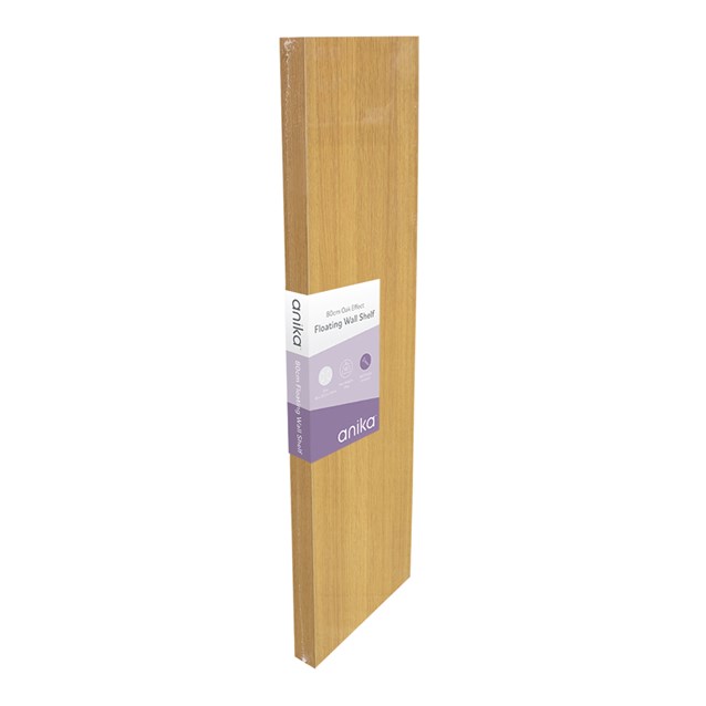 80cm Oak Effect Floating Shelf 80cm Oak Effect Floating Shelf