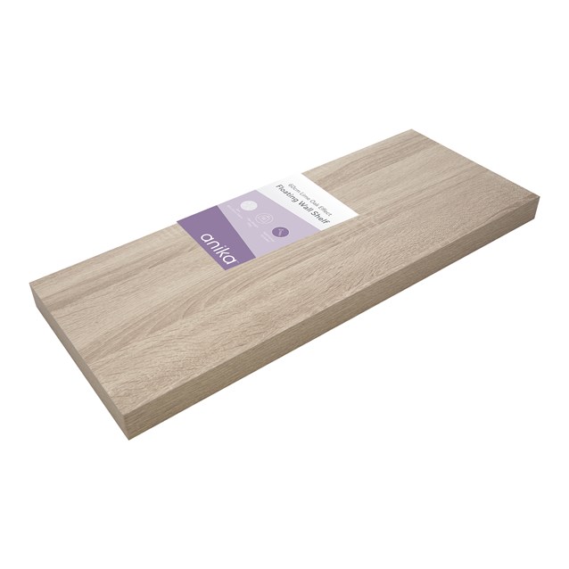 60cm Lime Oak Effect Floating Shelf 60cm Lime Oak Effect Floating Shelf