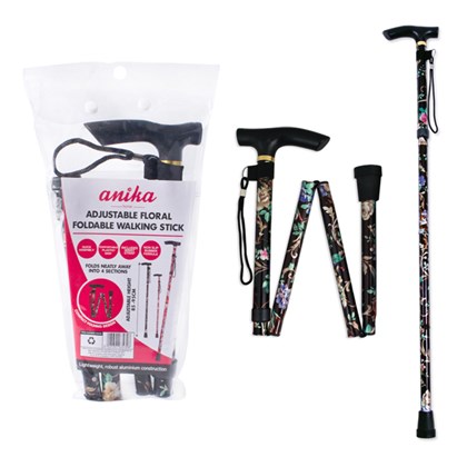 Floral Folding Walking Pole
