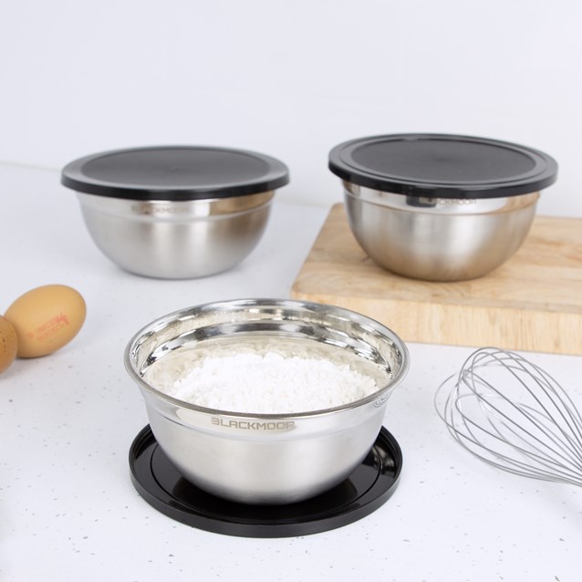 Blackmoor Stainless Steel Storage Bowls with Lids Blackmoor Stainless Steel Storage Bowls with Lids