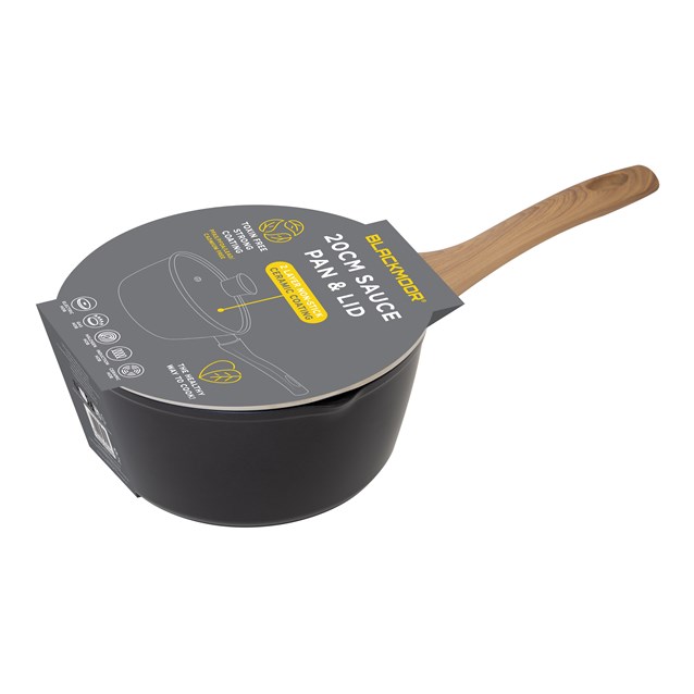 Blackmoor 20cm Wooden Handle Saucepan