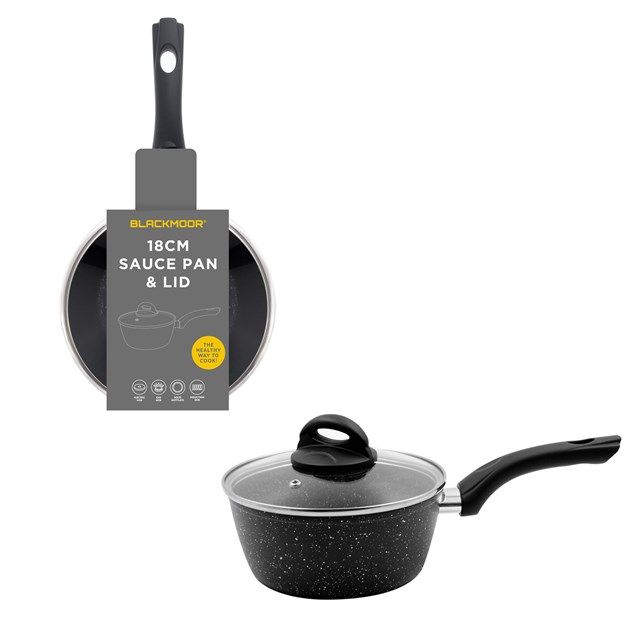 Blackmoor 18cm Sauce Pan & Lid Blackmoor 18cm Sauce Pan & Lid