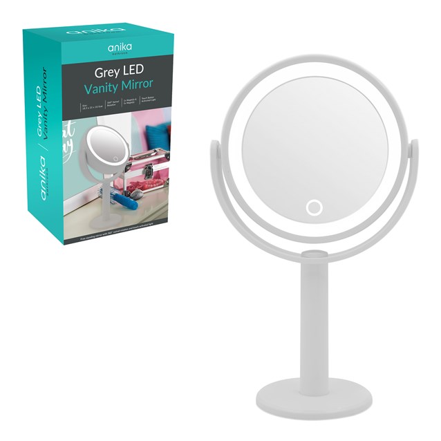 LED Vanity Mirror - Grey LED Vanity Mirror - Grey