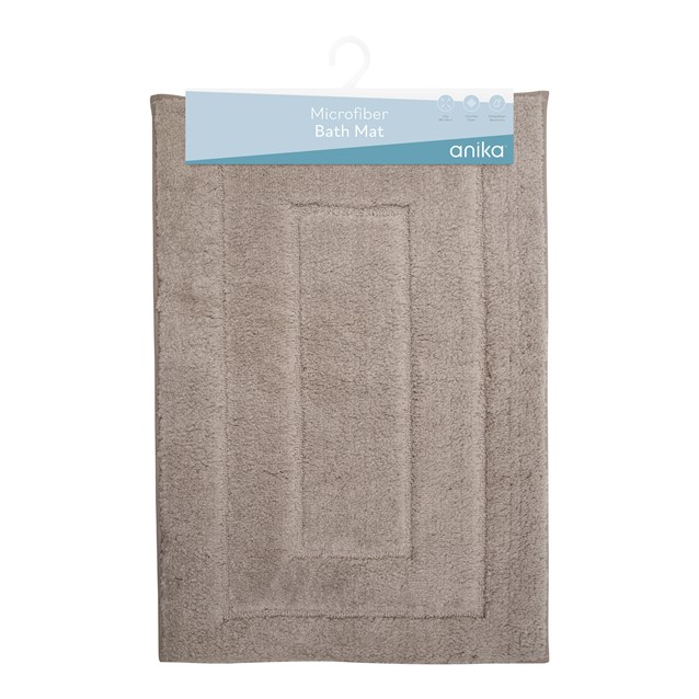 Jacquard Microfiber Bathmat - Light Grey Jacquard Microfiber Bathmat - Light Grey