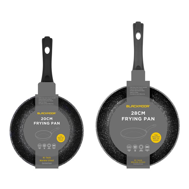 Blackmoor 2pc frying pan set black Blackmoor 2pc frying pan set black