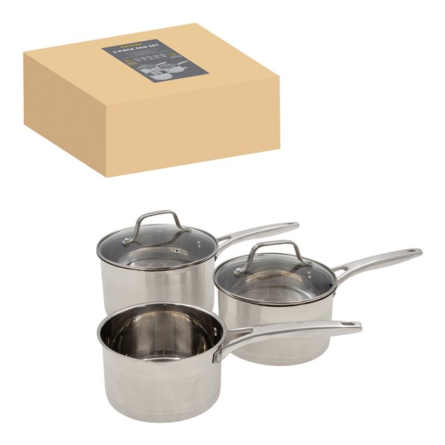 Blackmoor 5pc S/S Saucepan Set