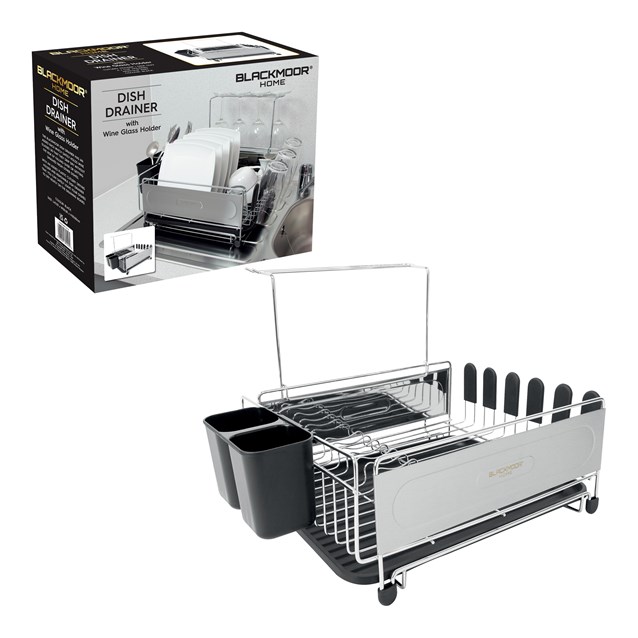 Blackmoor Deluxe Dish Drainer Black Blackmoor Deluxe Dish Drainer Black