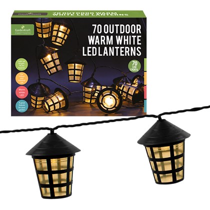 70 LED Clear Lanterns