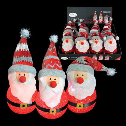 5.5" LED EVA Colour Changing Santa