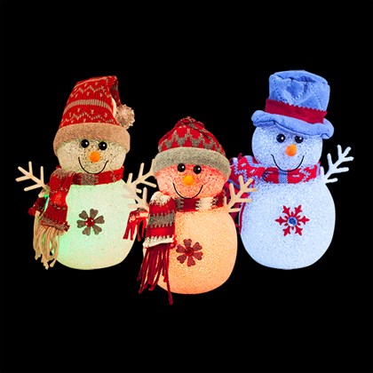 7" EVA LED Colour Changing Snowman
