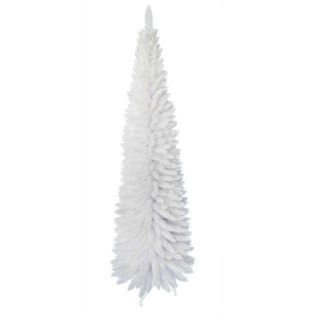 6ft White Slim Line Christmas Tree