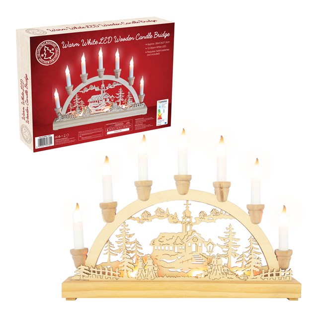 LED Wooden Candle Bridge LED Wooden Candle Bridge