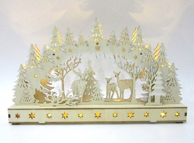 LED Arch Winter Forest Bridge LED Arch Winter Forest Bridge