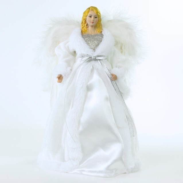 12" White Tree Top Angel 12" White Tree Top Angel