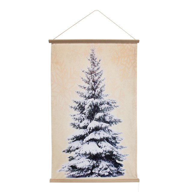 Pre-Lit Wall Hanging Christmas Tree Tapestry Pre-Lit Wall Hanging Christmas Tree Tapestry
