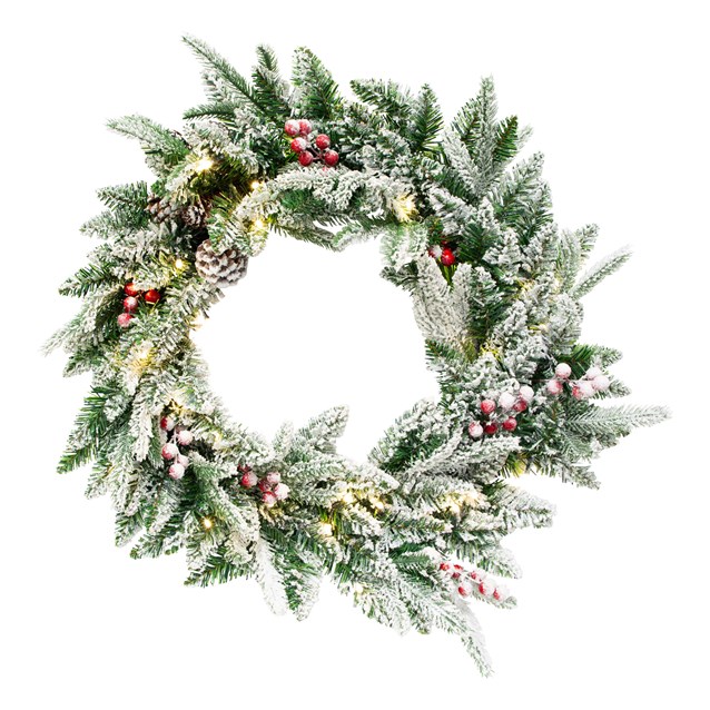 Premium Collection Pre-Lit Wreath Premium Collection Pre-Lit Wreath