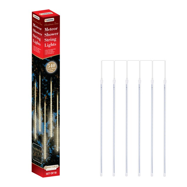 10PC 540LED Meteor Shower Light -Warm White 10PC 540LED Meteor Shower Light -Warm White