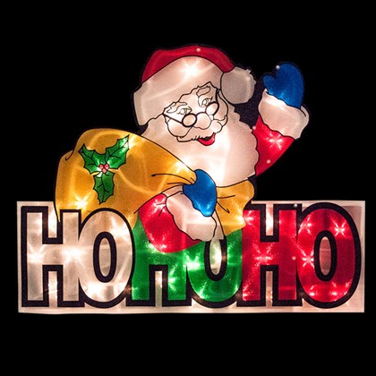 Santa With HOHOHO Silhouette