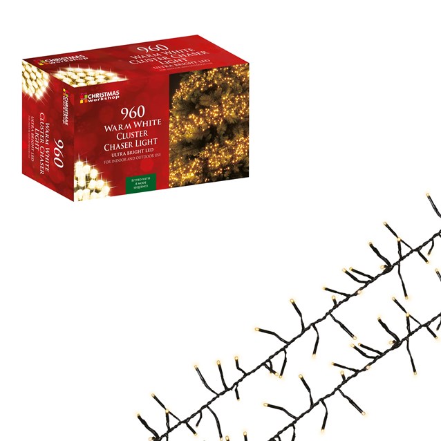 960 LED Warm White Chaser Cluster Light 960 LED Warm White Chaser Cluster Light