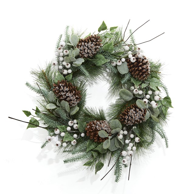 Winter Berry Pine Artificial Christmas Wreath Winter Berry Pine Artificial Christmas Wreath