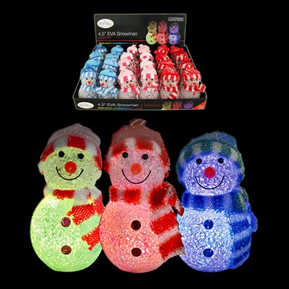 4.5" EVA Colour Changing Snowman