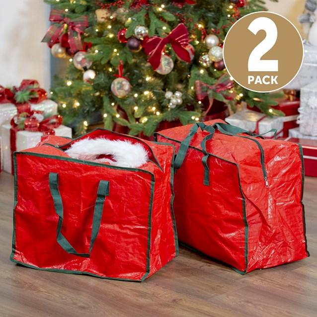 2PK Christmas Decoration Storage Bag