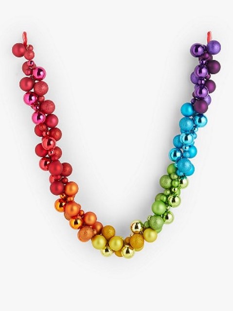 Rainbow Bauble Garland Rainbow Bauble Garland