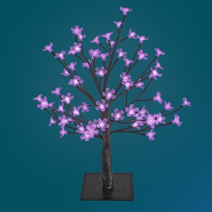 45CM 48 LED Blossom Tree - Purple
