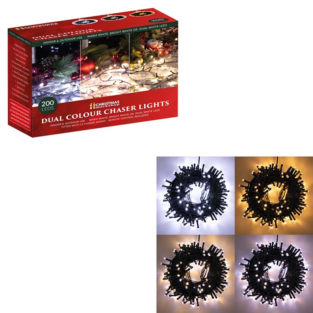 200 LED W.White and B. White Chaser Lights 200 LED W.White and B. White Chaser Lights