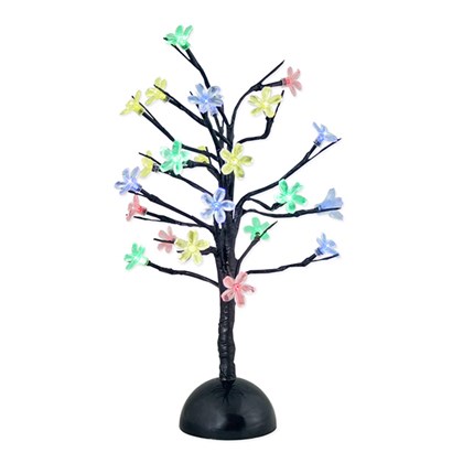 40CM 24 LED B/O Blossom Tree - Multi Coloured